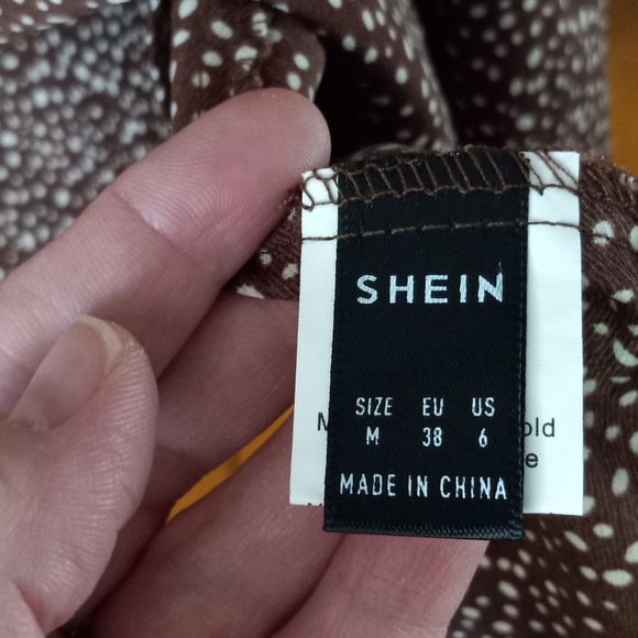 brown dot tunic top - Picture 3 of 3